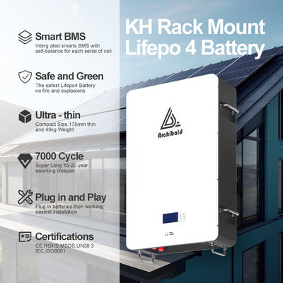 Hybrid Grid Powerwall Lifepo4 Home Battery 48V 200ah 10Kwh 51.2v 300ah Lithium Ion Batteries With WIFI