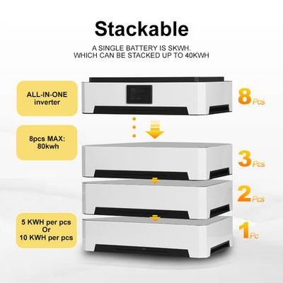 Metal Case Lithium Ion 51.2V Home Commercial Solar Energy Battery Storage System 10kwh