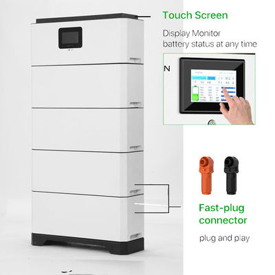 Hybrid Grid Connection Widely Matched Inverter LFP Modular Stacked High Voltage Battery Home Energy Storage System 15-40