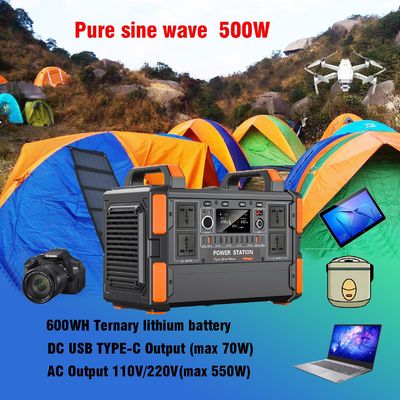 CE FCC ROHS PSE MSDS UN38.3 Certified Portable Solar Generator with Lithium Battery