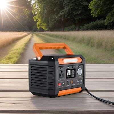 1x AC Pure Sine Wave Output Solar Power Supply with Flashlight and Lithium Ion Battery