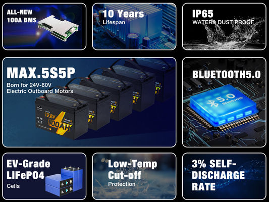 Deep Cycle Lifepo4 Lithium Ion Battery
