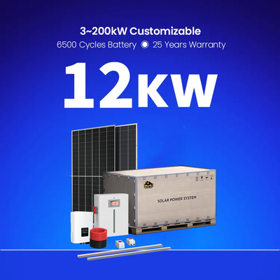 On-Grid Off-Grid Hybrid 5kw/10kw Solar Power System Home Solar Panel Kit Monocrystalline Silicon Polycrystalline Silicon Panels