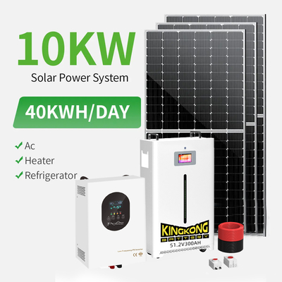 Full Package House Storage Use 10kwh 30kwh Battery Pack Power off Grid Hybrid for Home Panels Roof Mounting Solar Energy System