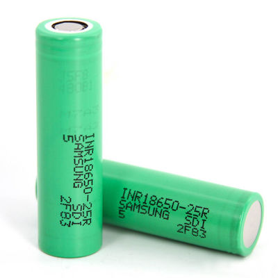 3.7V 2500mah 25r Lithium 18650 Rechargeable Battery Cells