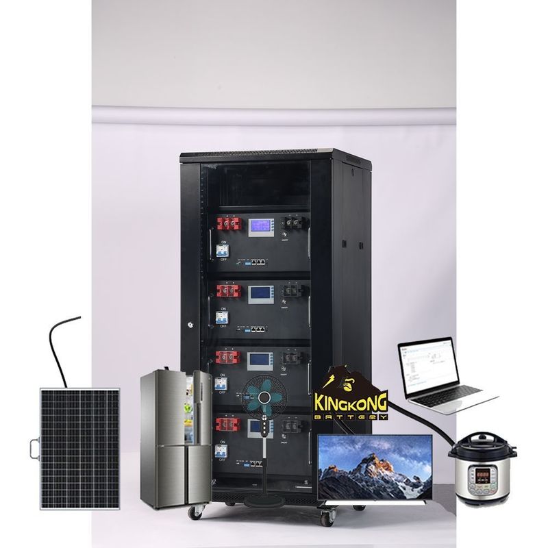 Rack Mounted 51.2V 120Ah 6Kwh 48V LiFePO4 Solar Inverter Energy Storage Battery System