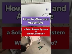 The process of assembling a solar power generation system