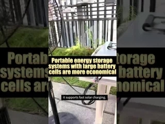 Portable energy storage systems with battery packs are easy to carry and have a large capacity