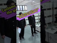 Customs officials strictly control the quality of energy storage systems before shipping them to Afr