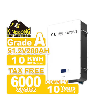 Hybrid Grid Powerwall Lifepo4 Home Battery 48V 200ah 10Kwh 51.2v 300ah Lithium Ion Batteries With WIFI