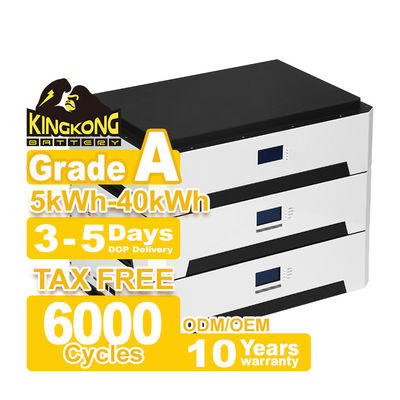 Growatt 51.2v 10kwh 20kwh 30kwh 50kwh Lifepo4 Lithium Ion Home Solar System Stackable
