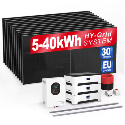 6Kw 10Kw 20Kw 30Kwh Solare Off Grid Solar Battery Energy Storage Power Systems For House Ac Solar Heater Lights Tv Battery Pack